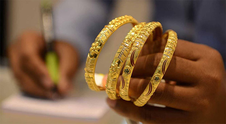 Gold price drops again by Tk629 per bhori